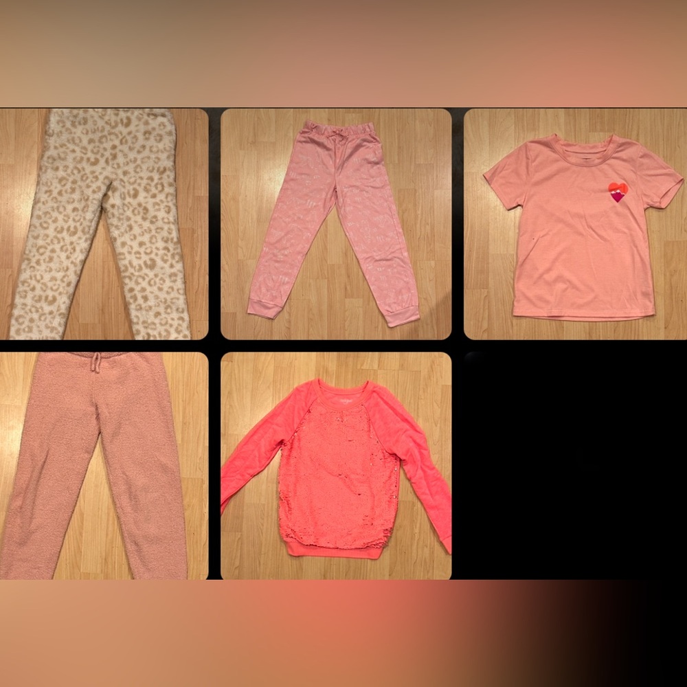 Bundle Size 7 - 8 PJ Set Sweatpants Sweater Sherpa Jogger